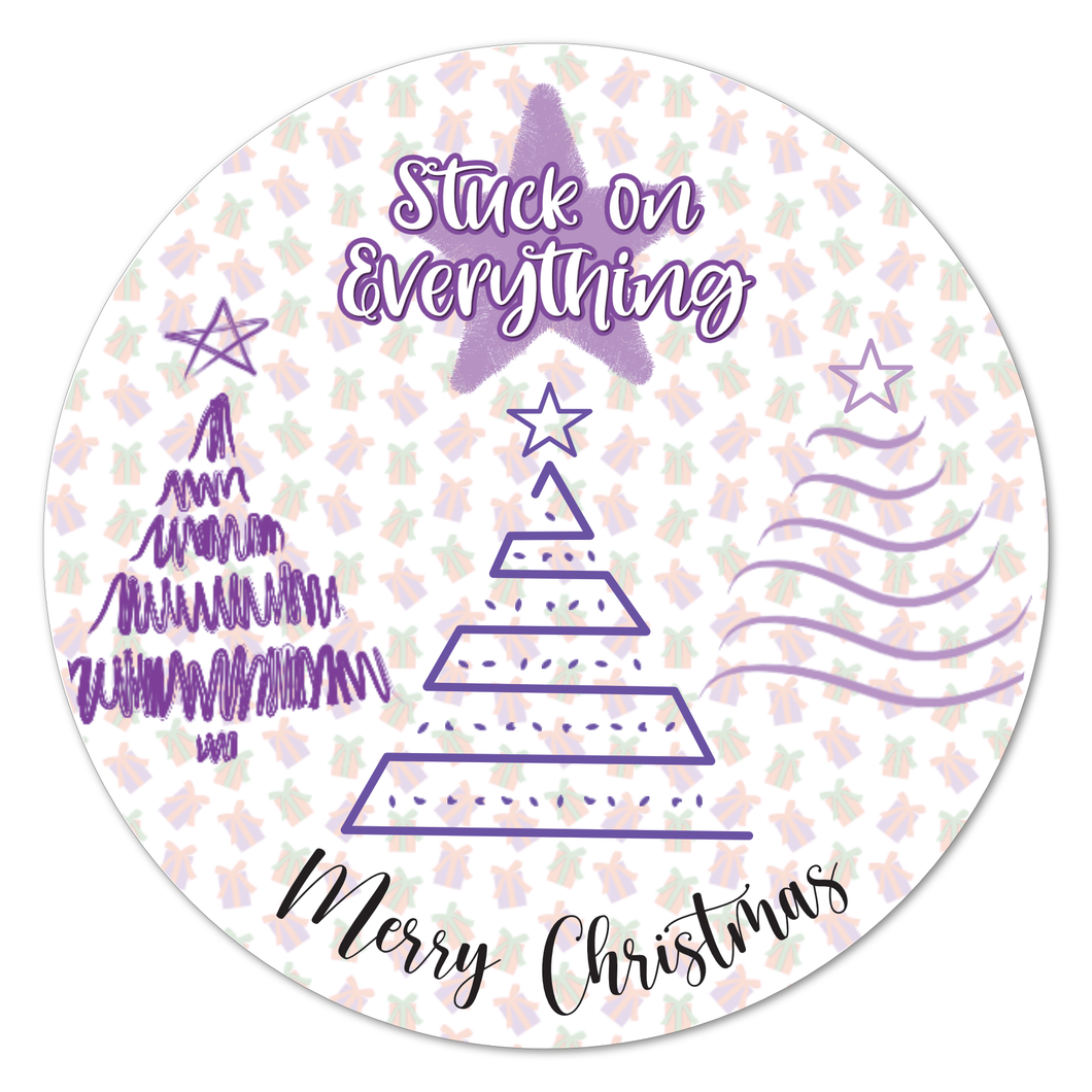 Thank you logo Christmas sticker