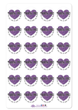 Load image into Gallery viewer, Made my day stickers Purple
