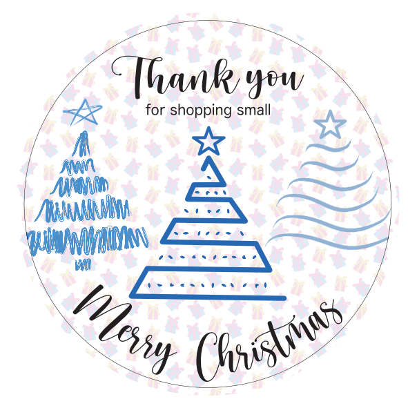 Thank you Christmas sticker